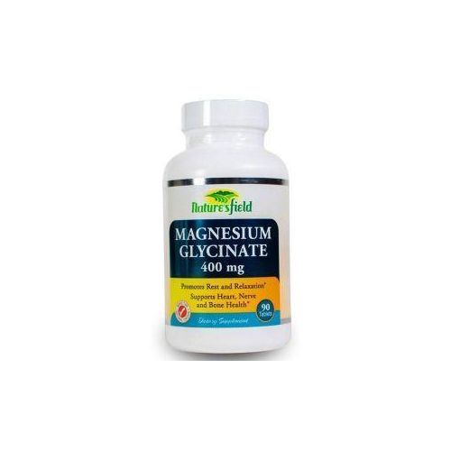 Nature'S Field Magnesium Glycinate 400mg x90 Tablets