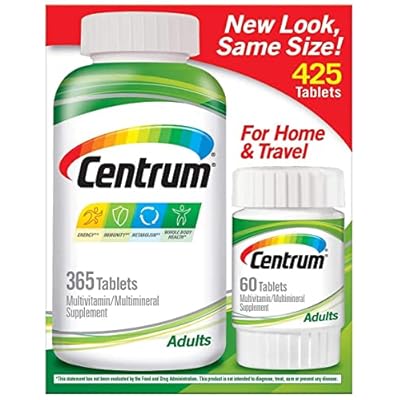 Centrum Multivitamin Multimineral Supplement for Adults 425 Tablets