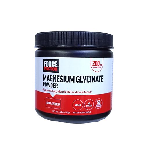 Share this product    Force Factor MAGNESIUM GLYCINATE POWDER 200mg Support Sleep, muscle relaxation and mood