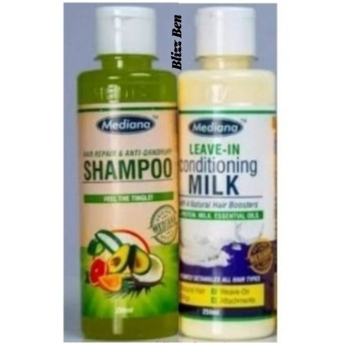 Share this product   Mediana Hair Shampoo And Leave-in Conditioning Milk