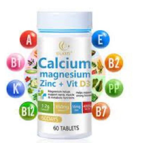 Duozi Calcium + Magnesium + Zinc & Vitamin D3 – 60 Tablets – Bone & Immune Support Formula (DUOZI