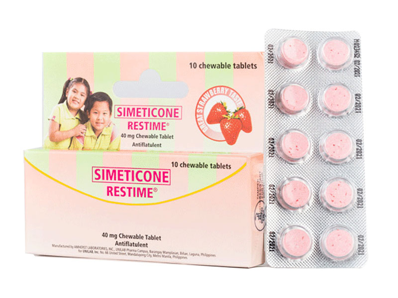 Simethicone 40mg Chewable Tablets